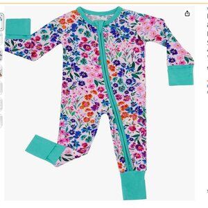 Little Sleepies Sweet Pea Pattern Zippy: 3-6 Months